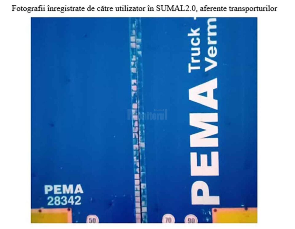 Fotografii utilizate pentru transporturi fictive
