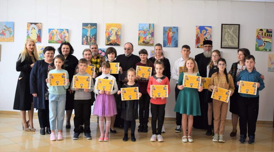 Copii și icoane. Flori sub Lumina Învierii