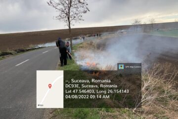 Incendierile constatate în teren la Horodniceni