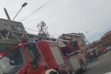 Incendiu la o garsonieră din cartierul Burdujeni