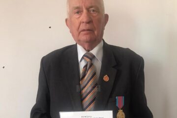 Dumitru Davidel a rămas dedicat armatei și cultului eroilor și la 84 de ani