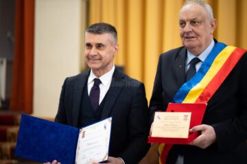 ES David Saranga și primarul Ioan Ghiață