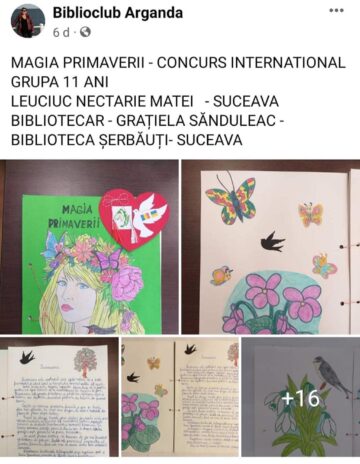 Premii importante pentru elevi din Șerbăuți, obținute la Concursul internațional „Magia Primăverii”
