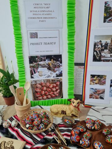 Proiectul-concurs „Tradiție creștină – oglindită prin datini și obiceiuri pascale”, ediția a II-a, la Școala Gimnazială Poiana Stampei