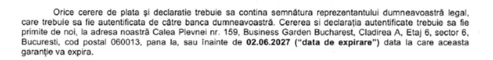 Precizările firmei Autotehnorom cu privire la soluția instanței de respingere a suspendării executării scrisorii de garanție
