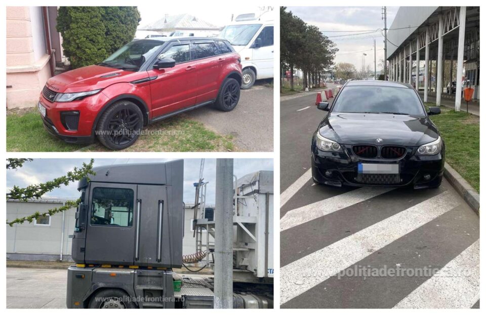 Un Range Rover, un BMW și un cap de tir, confiscate într-o zi de polițiștii de frontieră Un Range Rover, un BMW și un cap de tir, confiscate într-o zi de polițiștii de frontieră