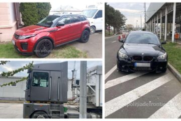 Un Range Rover, un BMW și un cap de tir, confiscate într-o zi de polițiștii de frontieră