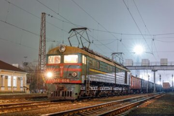 Garnitură ucraineană de transport cereale, pe ecartament lat de 1524 mm