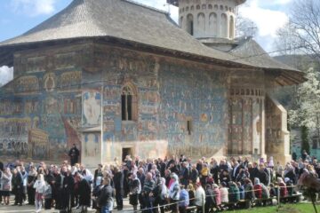 Hram la Voroneț, în a treia zi după Învierea Domnului
