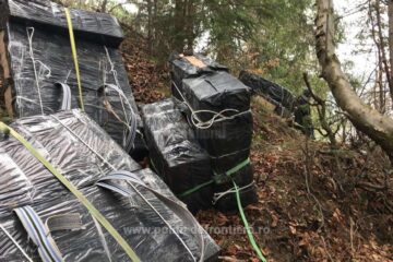Captură mare de țigări de contrabandă, reușită cu ajutorul unui elicopter