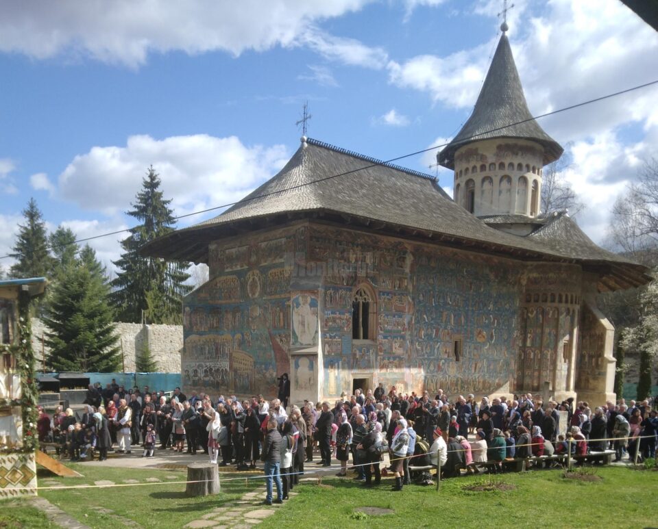Hram la Voroneț, în a treia zi după Învierea Domnului