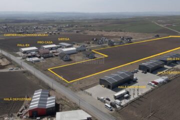 Teren de 4 hectare, ideal pentru vile, blocuri, hale sau sedii de firmă, de vânzare, la ieșire din Suceava