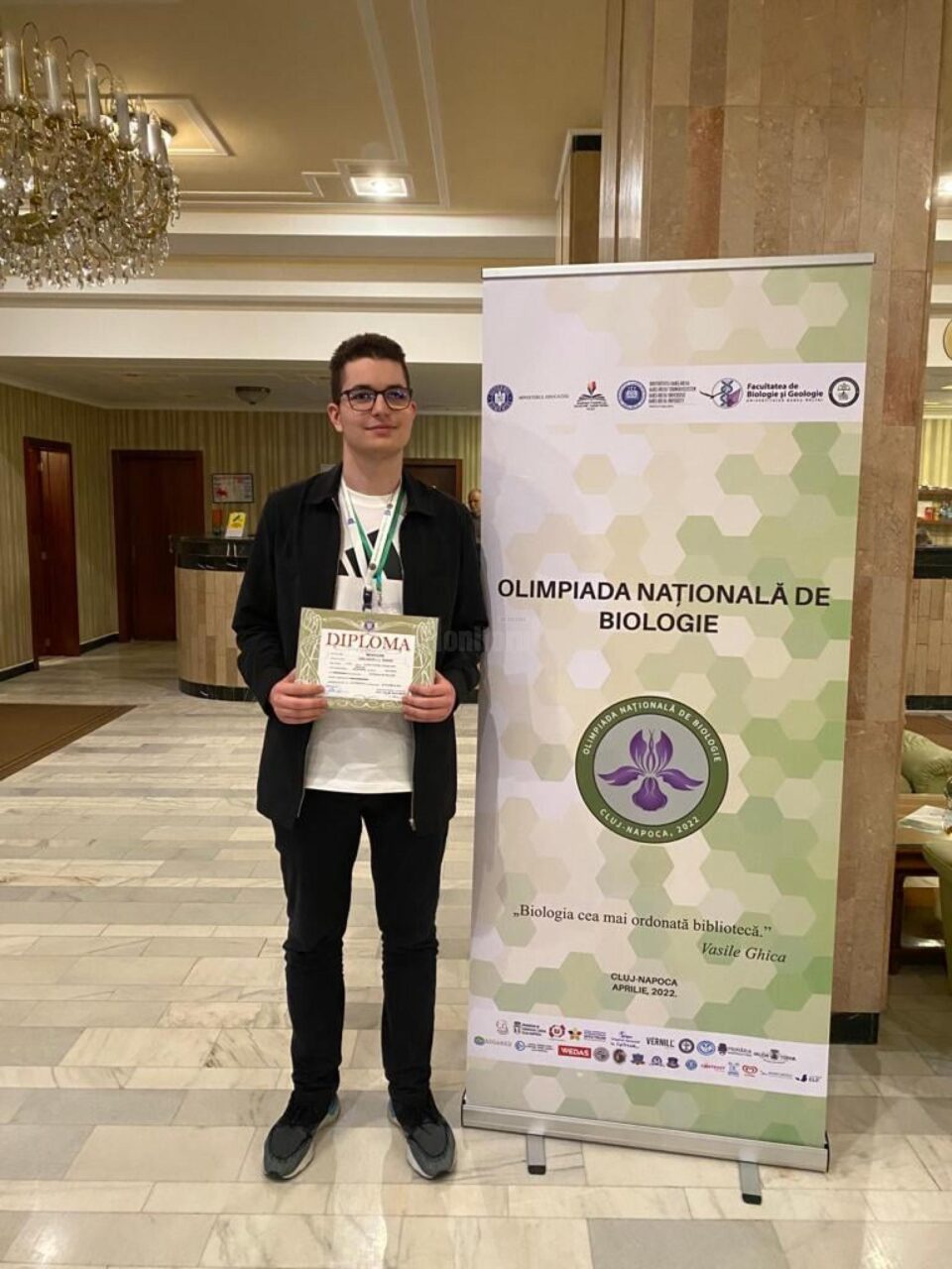 Teodor Cârloanță a obținut Mențiune și calificarea în lotul lărgit pentru Olimpiada Internațională de Biologie
