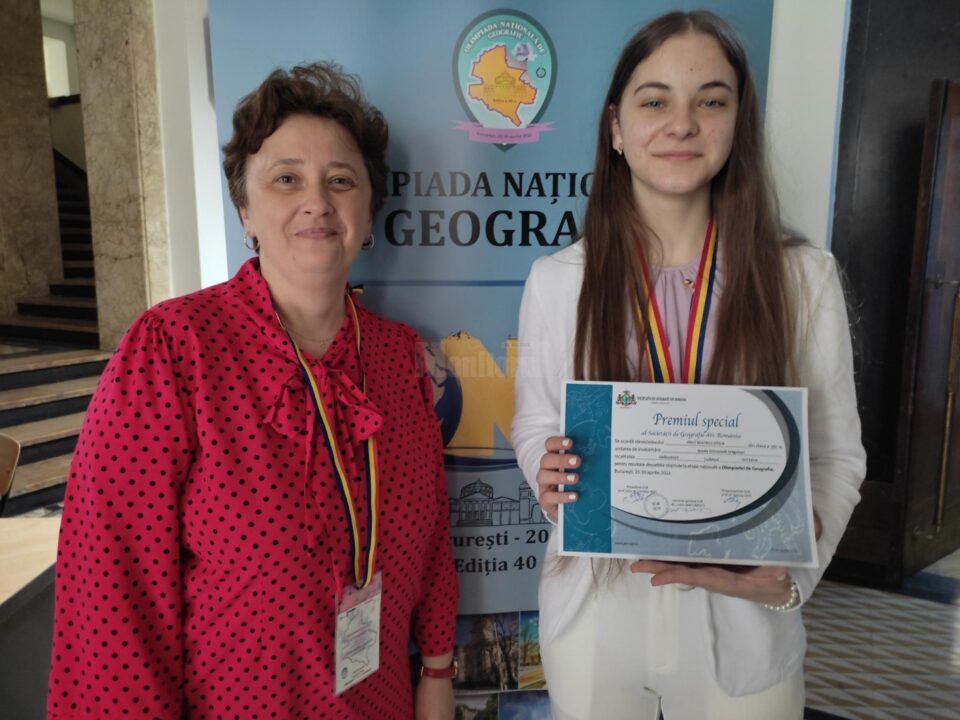 O elevă de la Școala Gimnazială Drăgoiești a obținut Premiul Special al Societății de Geografie din România O elevă de la Școala Gimnazială Drăgoiești a obținut Premiul Special al Societății de Geografie din România