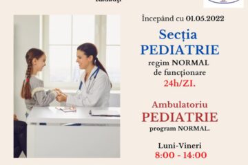 Pediatria Spitalului Municipal Rădăuți s-a redeschis