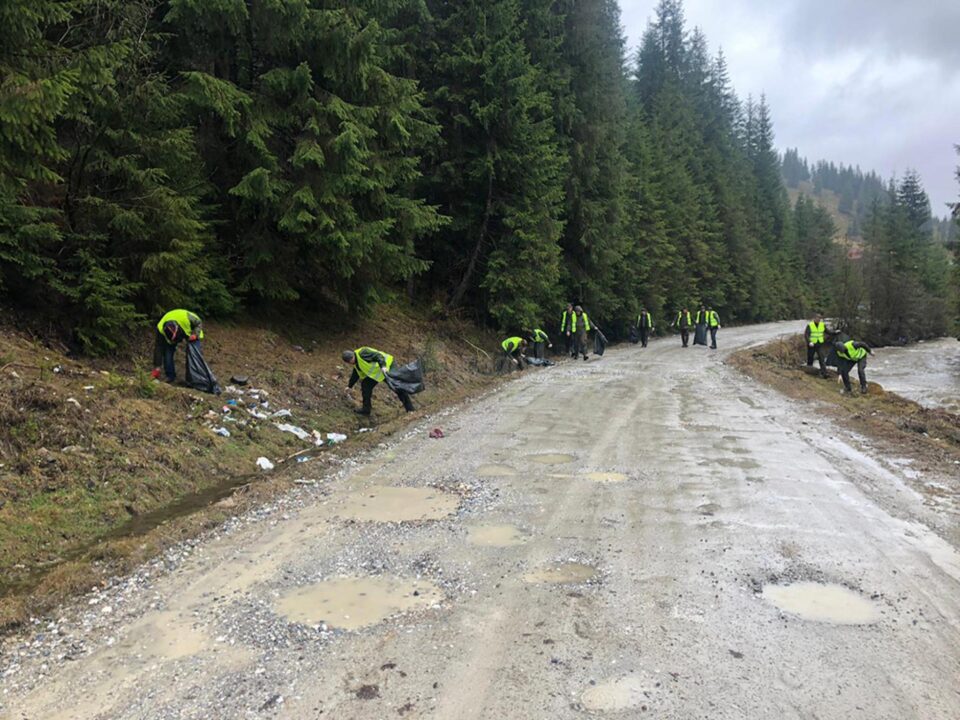 Aproape 6 tone de deșeuri au fost colectate de către silvicultori, în doar câteva zile, pe raza a 12 ocoale silvice