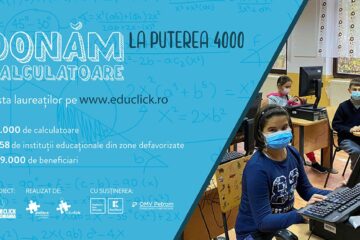Patru instituții educaționale din județ vor primi calculatoare prin proiectul „Dăm Click pe România”