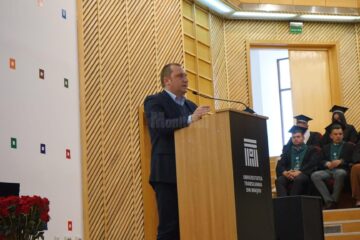 Ciprian Muscă, președintele ASFOR, la ceremonia de absolvire a generației 2022 a Facultății de Silvicultură și Exploatări Forestiere Brașov