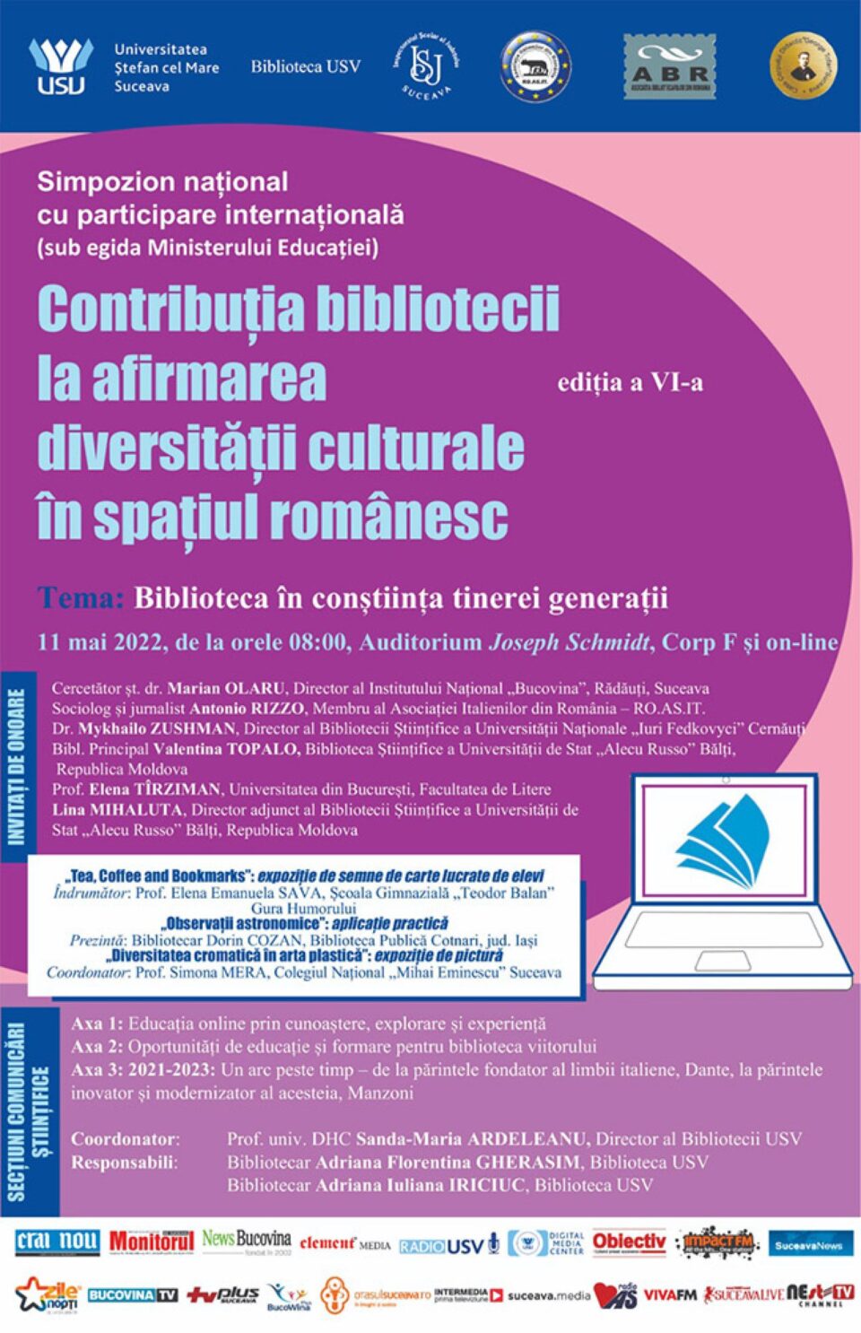 Simpozion ”Biblioteca în conștiința tinerei generații”, dedicat Zilei Bibliotecarului, la USV Simpozion ”Biblioteca în conștiința tinerei generații”, dedicat Zilei Bibliotecarului, la USV