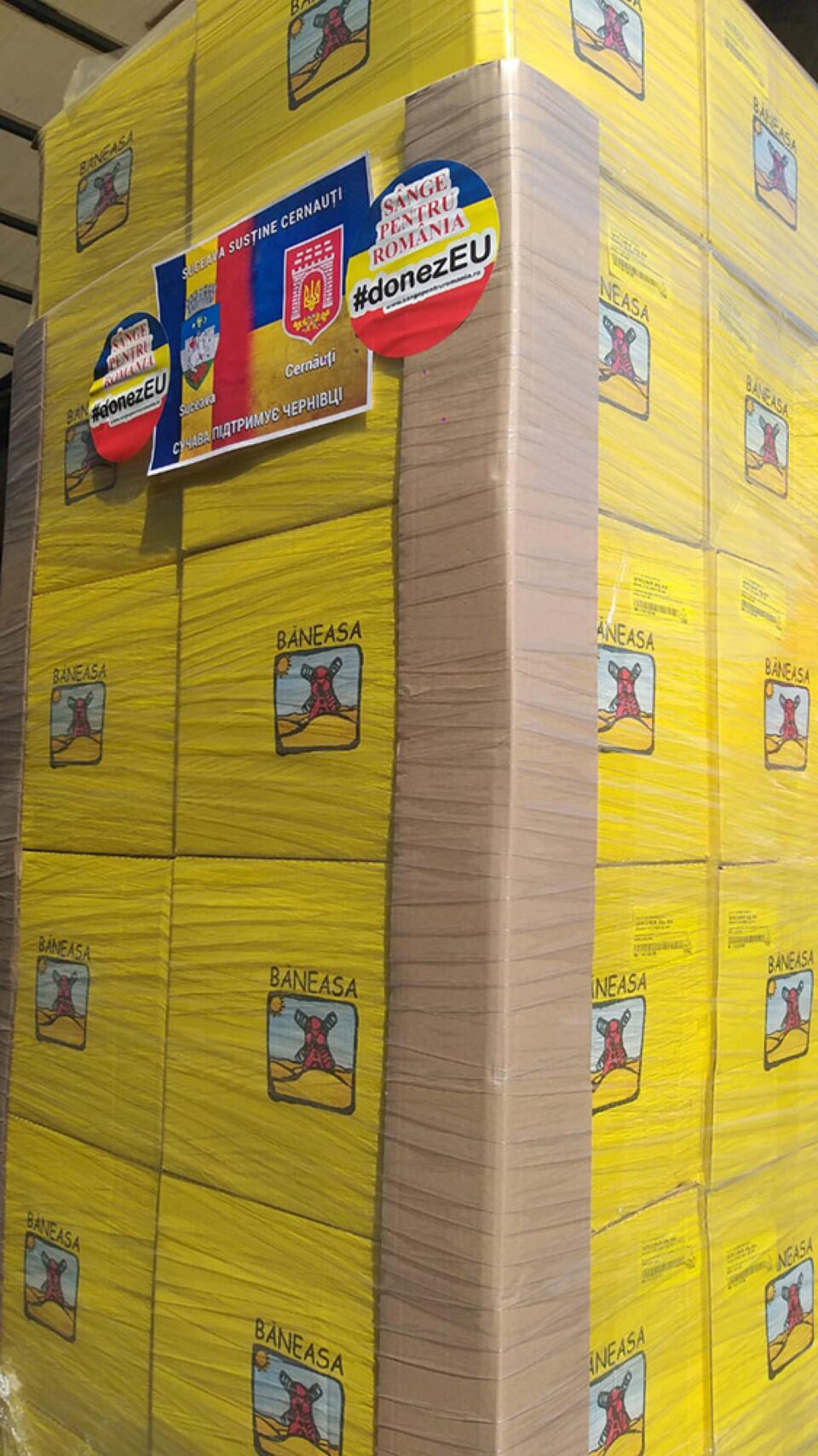 Un nou transport, cu patru tone de produse alimentare, a plecat de la Suceava la Cernăuți