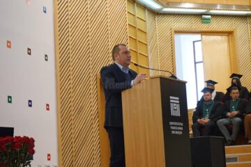 Ciprian Muscă, președintele ASFOR, la ceremonia de absolvire a generației 2022 a Facultății de Silvicultură și Exploatări Forestiere Brașov