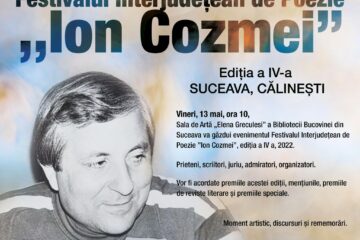 Festivalul Interjudețean de Poezie „Ion Cozmei”, ediția a IV-a, își va desemna câștigătorii vineri, la Biblioteca Bucovinei