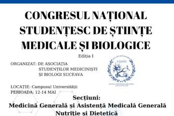 Primul Congres Național Studențesc de Științe Medicale și Biologice, organizat la USV