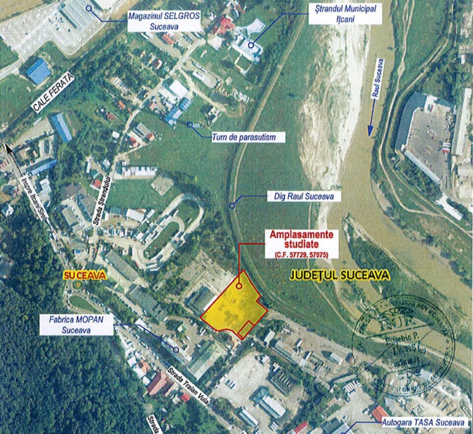 Amplasamentul noului complex rezidențial de blocuri turn din zona străzii Traian Vuia