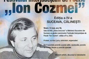 Festivalul Interjudețean de Poezie „Ion Cozmei”, ediția a IV-a, își va desemna câștigătorii vineri, la Biblioteca Bucovinei