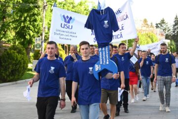 Marșul Absolvenților USV, în cadrul festivității de absolvire a Promoției 2022