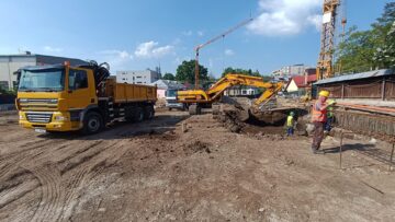 Se lucrează intens pentru amenajarea de șantier