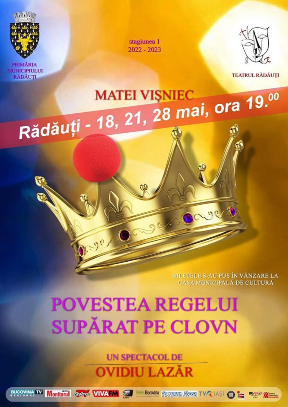 Lansare de carte și piesă de teatru cu autorul în sală, la Rădăuți