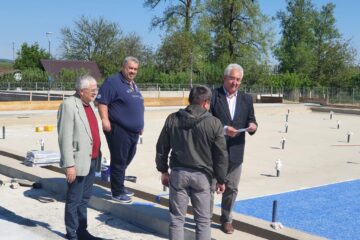 Ion Lungu în inspecție la lucrările de la ștrand