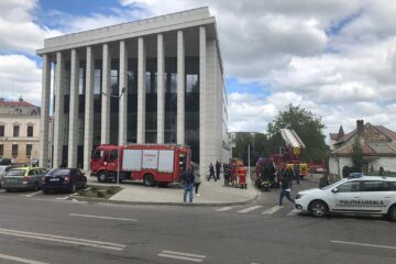 Simularea unui incendiu la Judecătoria Rădăuți