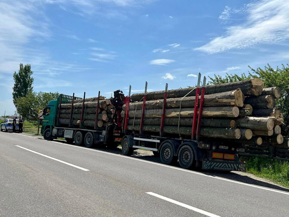 Autotrenul oprit în urma sesizării activiștilor de mediu