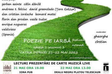Festivalul „Poezie pe iarbă”, ediția a IX-a, la Vatra Dornei