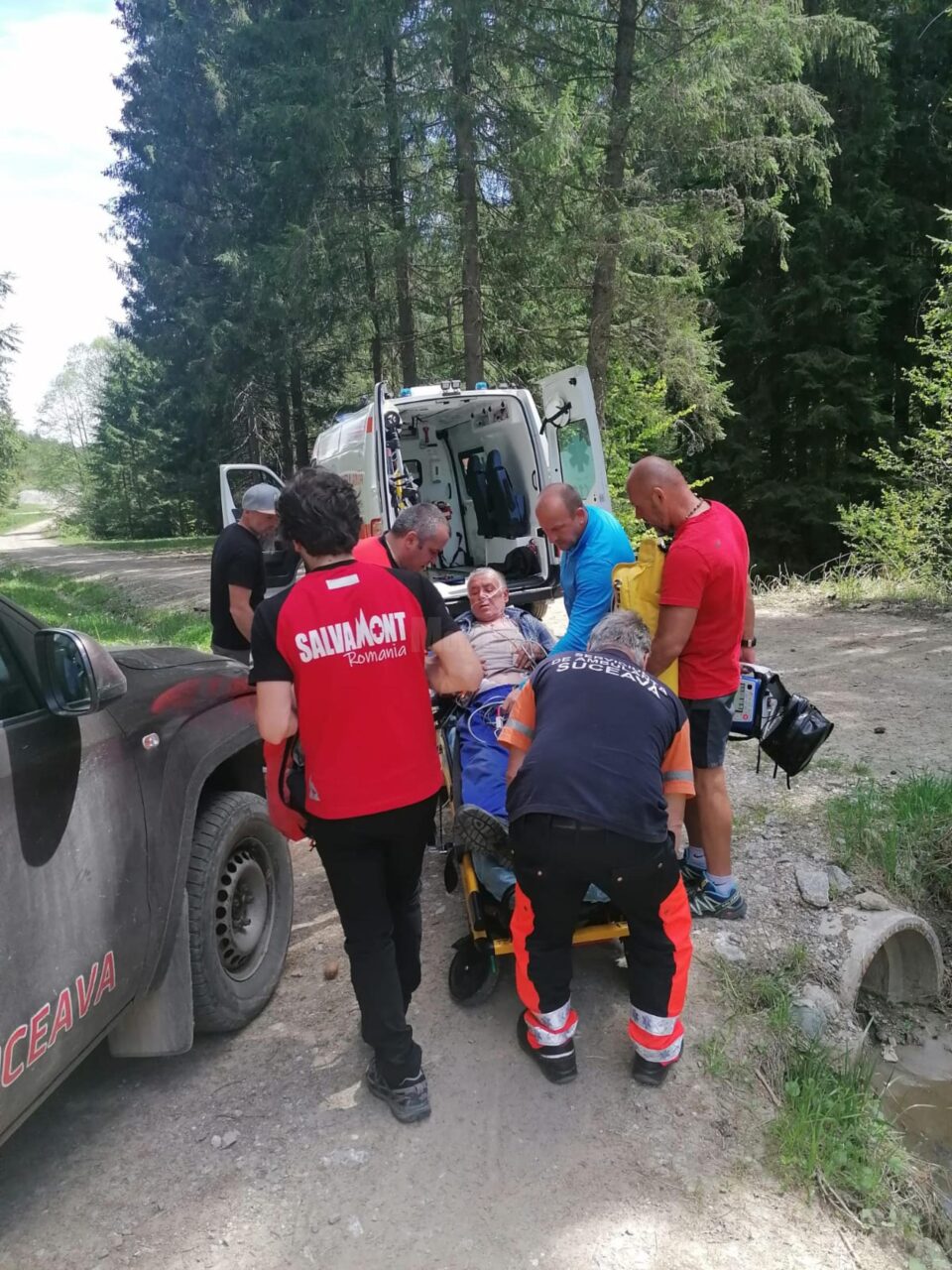 Operațiunea de salvare a bărbatului mușcat de viperă