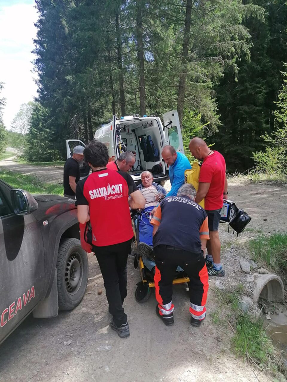 Operațiunea de salvare a bărbatului mușcat de viperă