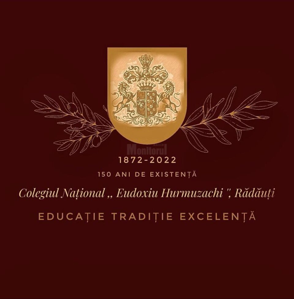 Logoul aniversar „CNEH 150”, creat de eleva Iulia Ghenici