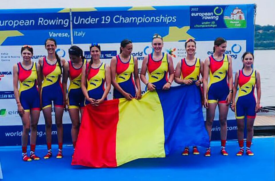 Barca feminină de 8+1 a României, campioană europeană, a avut două sucevence în echipaj Barca feminină de 8+1 a României, campioană europeană, a avut două sucevence în echipaj