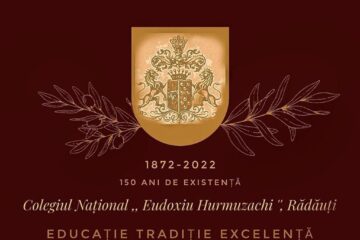 Logoul aniversar „CNEH 150”, creat de eleva Iulia Ghenici