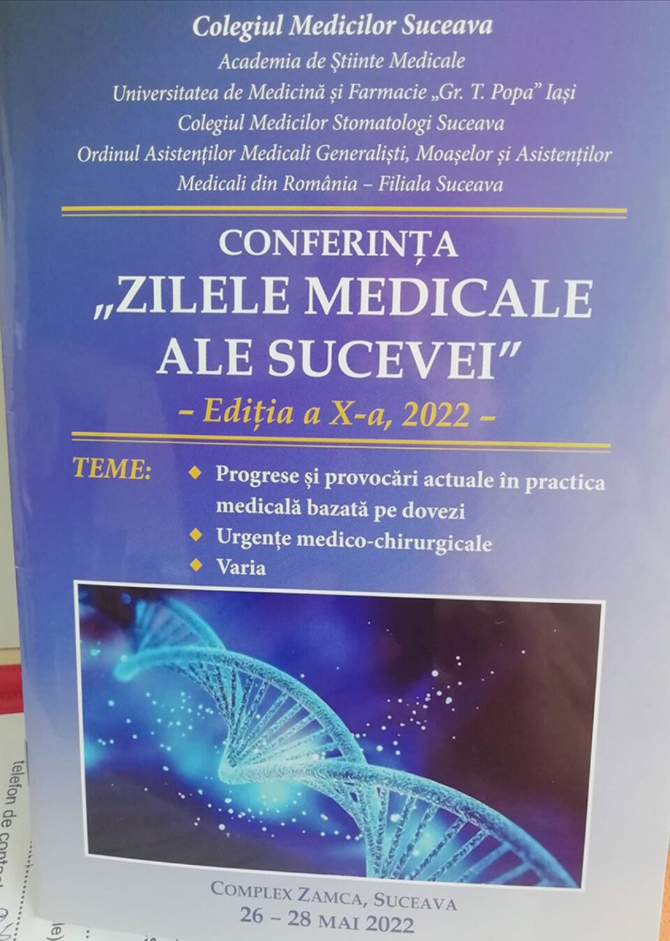 Peste 500 de medici vor participa, în această săptămână, la Zilele Medicale ale Sucevei