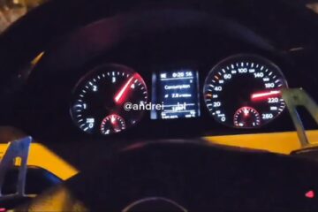 Un tânăr s-a filmat în timp ce trecea cu 200 de km/h prin fața Poliției Suceava