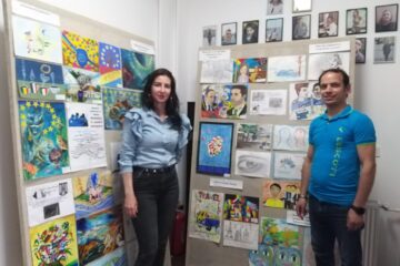 Expoziție de desene despre imaginea României în spațiul european