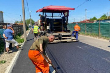 Calea de acces către Piața Angro a Sucevei a fost modernizată, inclusiv pentru accesul pietonal