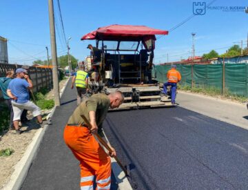 Calea de acces către Piața Angro a Sucevei a fost modernizată, inclusiv pentru accesul pietonal