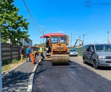 Calea de acces către Piața Angro a Sucevei a fost modernizată