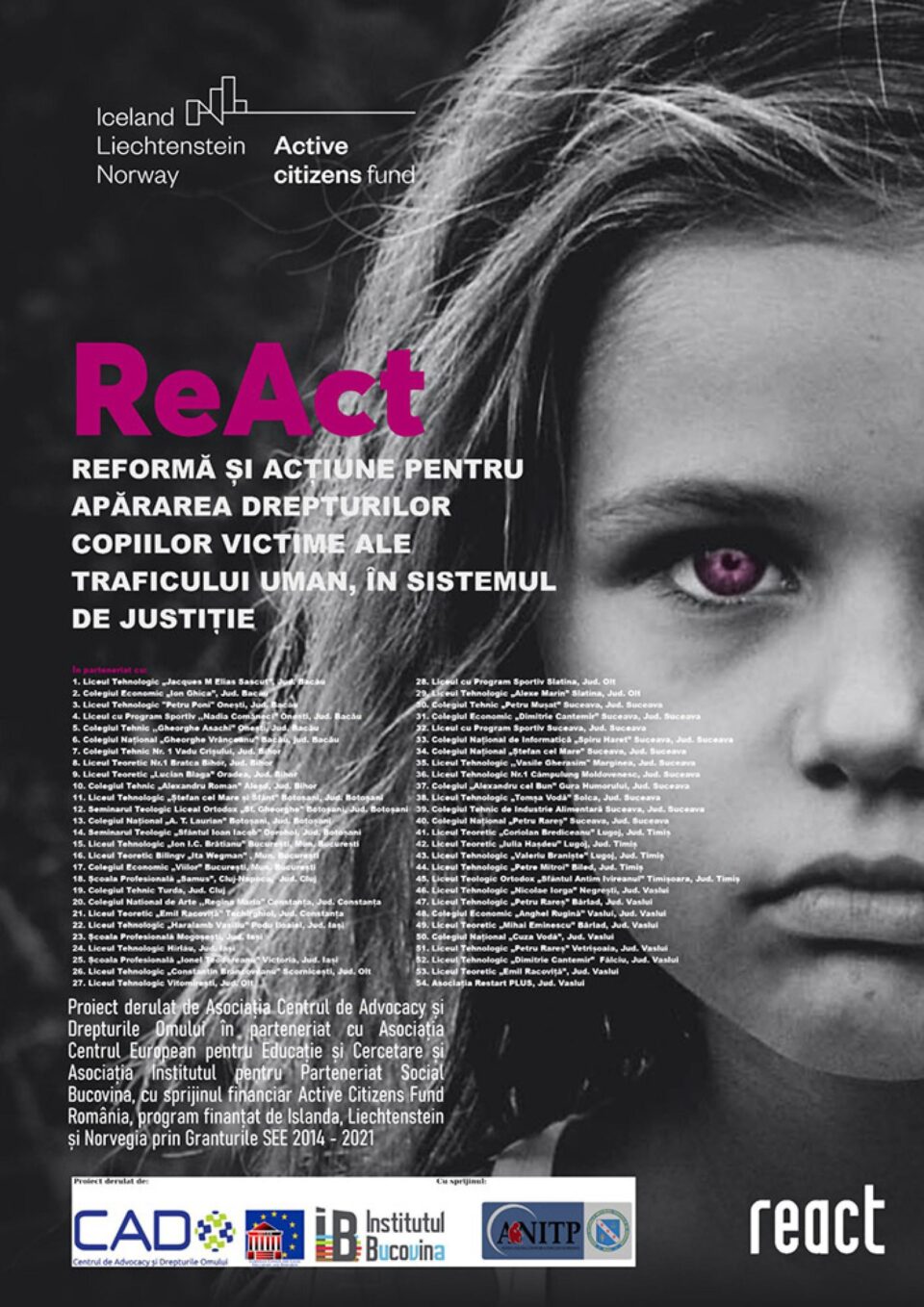 Peste 2.000 de elevi din 53 de licee din țară au participat la acțiuni de tip flashmob, pentru prevenirea fenomenului traficului de persoane în rândul minorilor