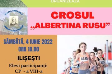 Elevii din clasele primare și gimnaziu, invitați la crosul organizat în memoria fetiței Albertinei Rusu, campioană națională la atletism