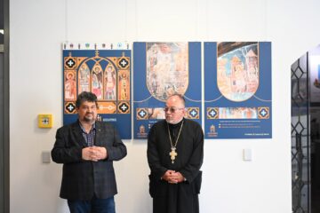 Emil Ursu și Vasile Demciuc la Expoziția de fotografie „Sfântul Ioan cel Nou de la Suceava – o istorie în imagini de patrimoniu mondial”